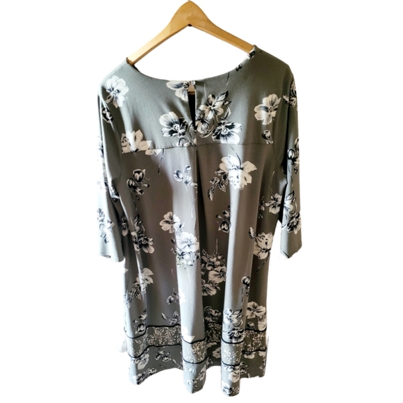 J.Jill Wearever Collection Green Floral Dress Knit Size XL - Picture 3 of 6